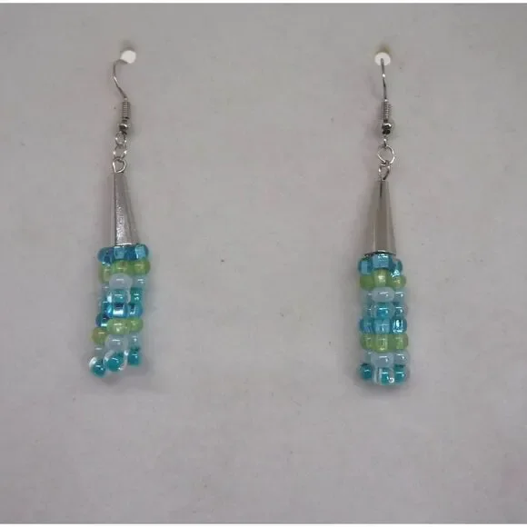 Earrings, Bracelet & Necklace Set Aqua - Picture 3 of 6